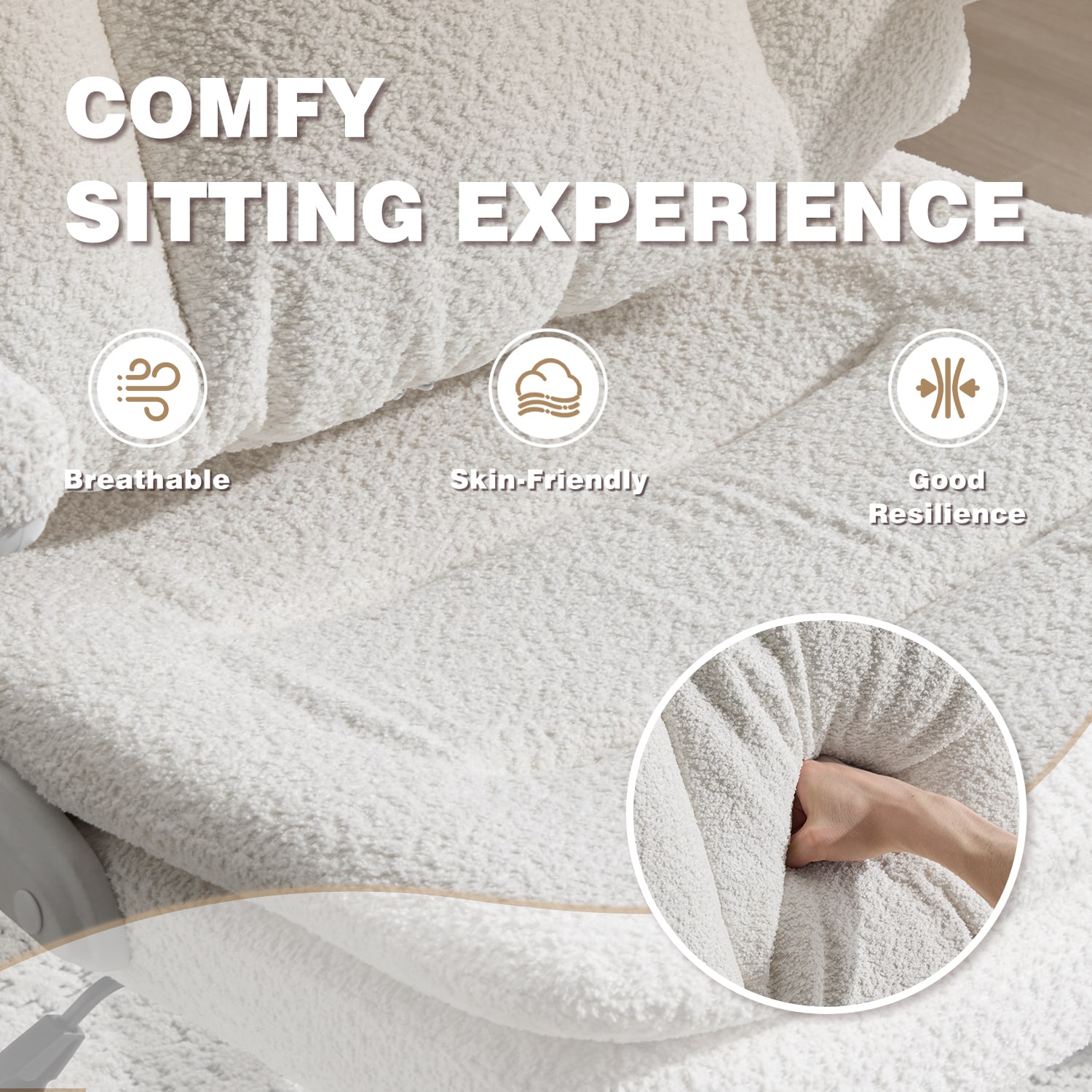 Ergonomic Office Chair With Airbag Lumbar Support And Flip Armrests_voghion.com